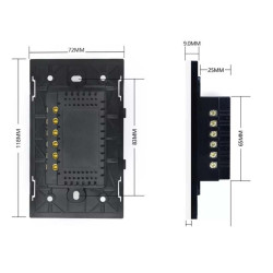 Touch Glass 2 Way Light Switch